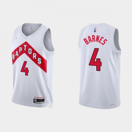 Canotte Uomo Toronto Raptors Scottie Barnes 4 Nike 2021-22 Association Edition 75th Anniversary Diamond Swingman